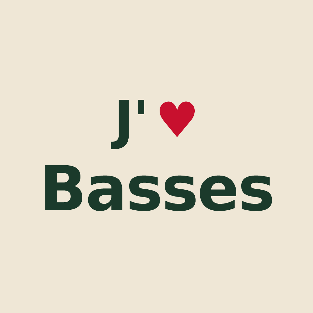 Tote bag personnalisé Basses — design J'aime Basses