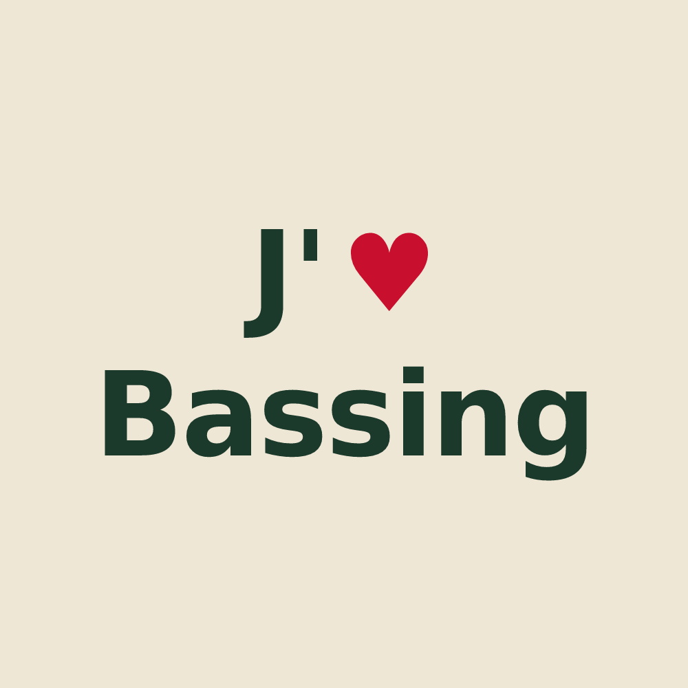 Tote bag personnalisé Bassing — design J'aime Bassing