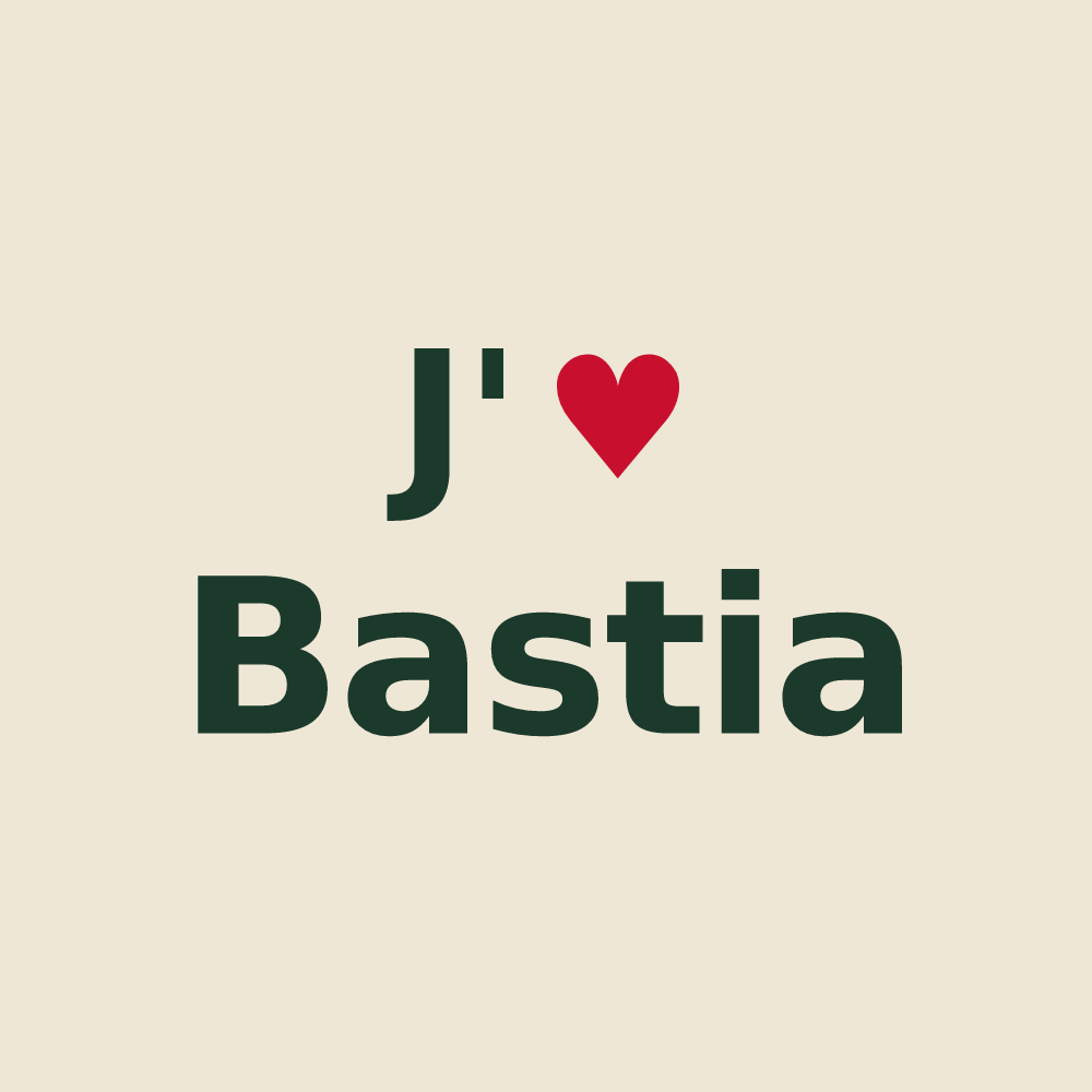 Tote bag personnalisé Bastia — design J'aime Bastia