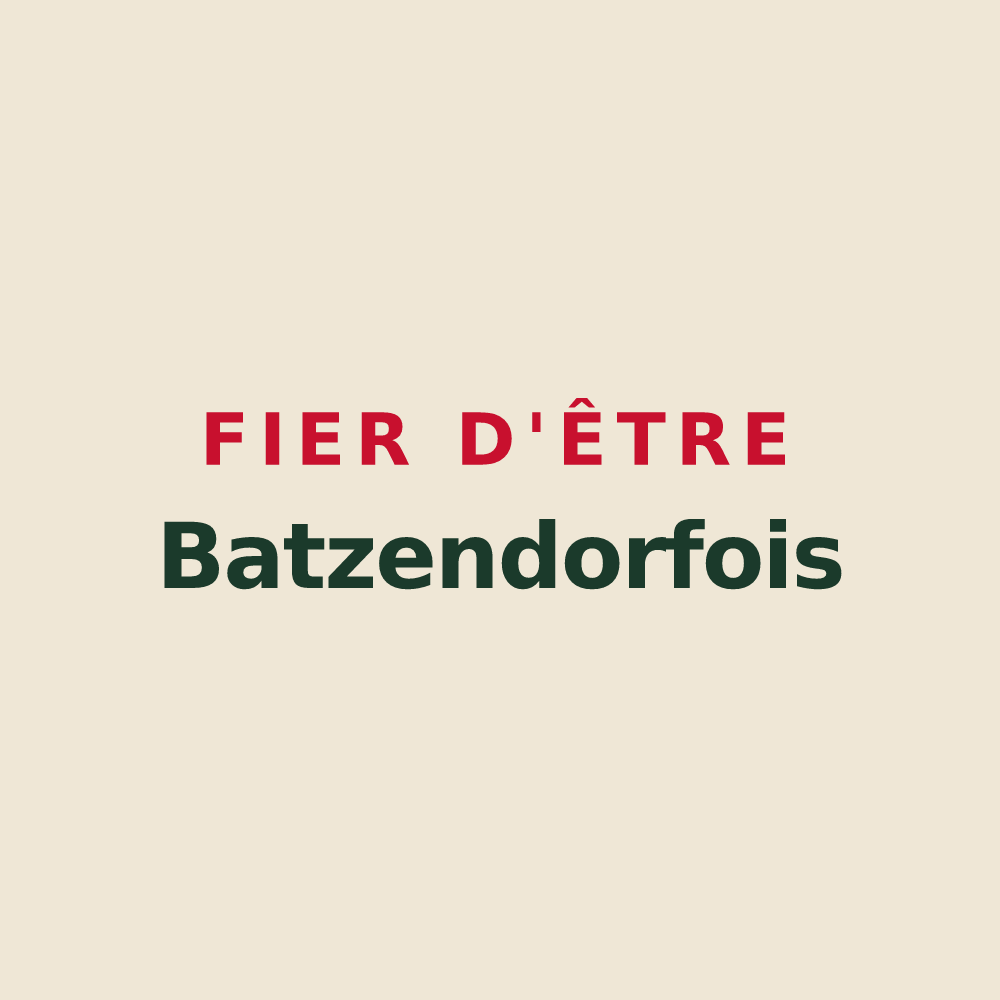 Tote bag « Fier d'être Batzendorfois » — design pour Batzendorf