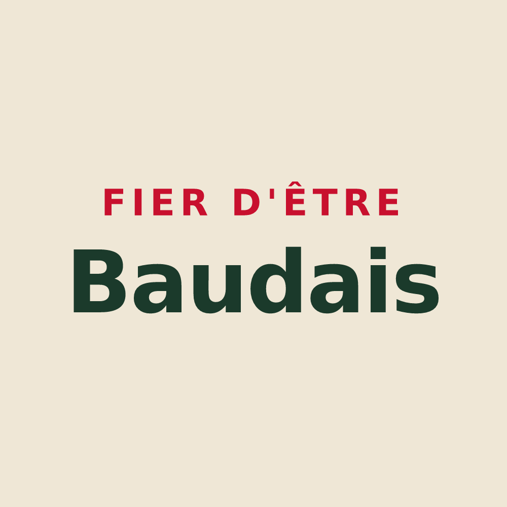 Tote bag « Fier d'être Baudais » — design pour Baud