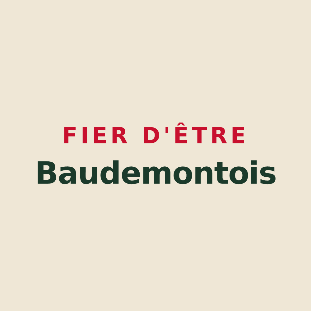 Tote bag « Fier d'être Baudemontois » — design pour Baudemont