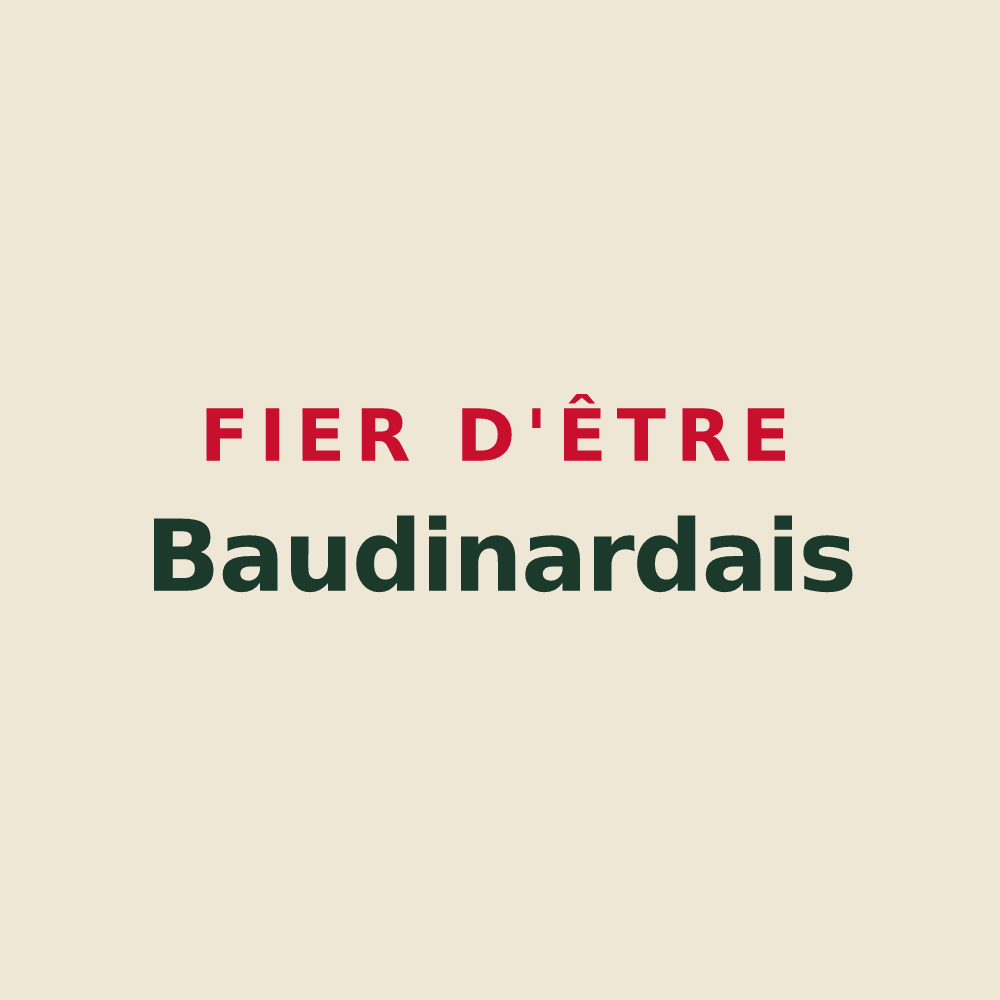 Tote bag « Fier d'être Baudinardais » — design pour Baudinard-sur-Verdon