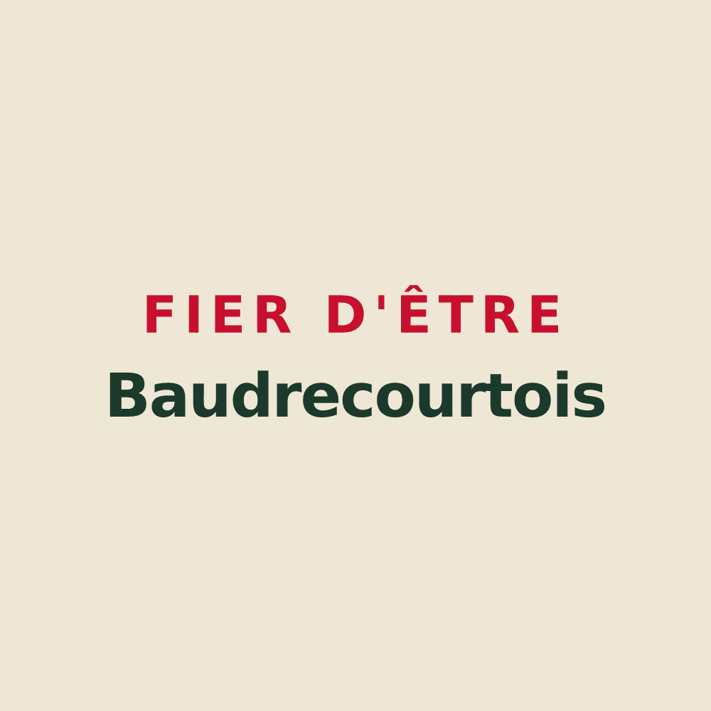 Tote bag « Fier d'être Baudrecourtois » — design pour Baudrecourt