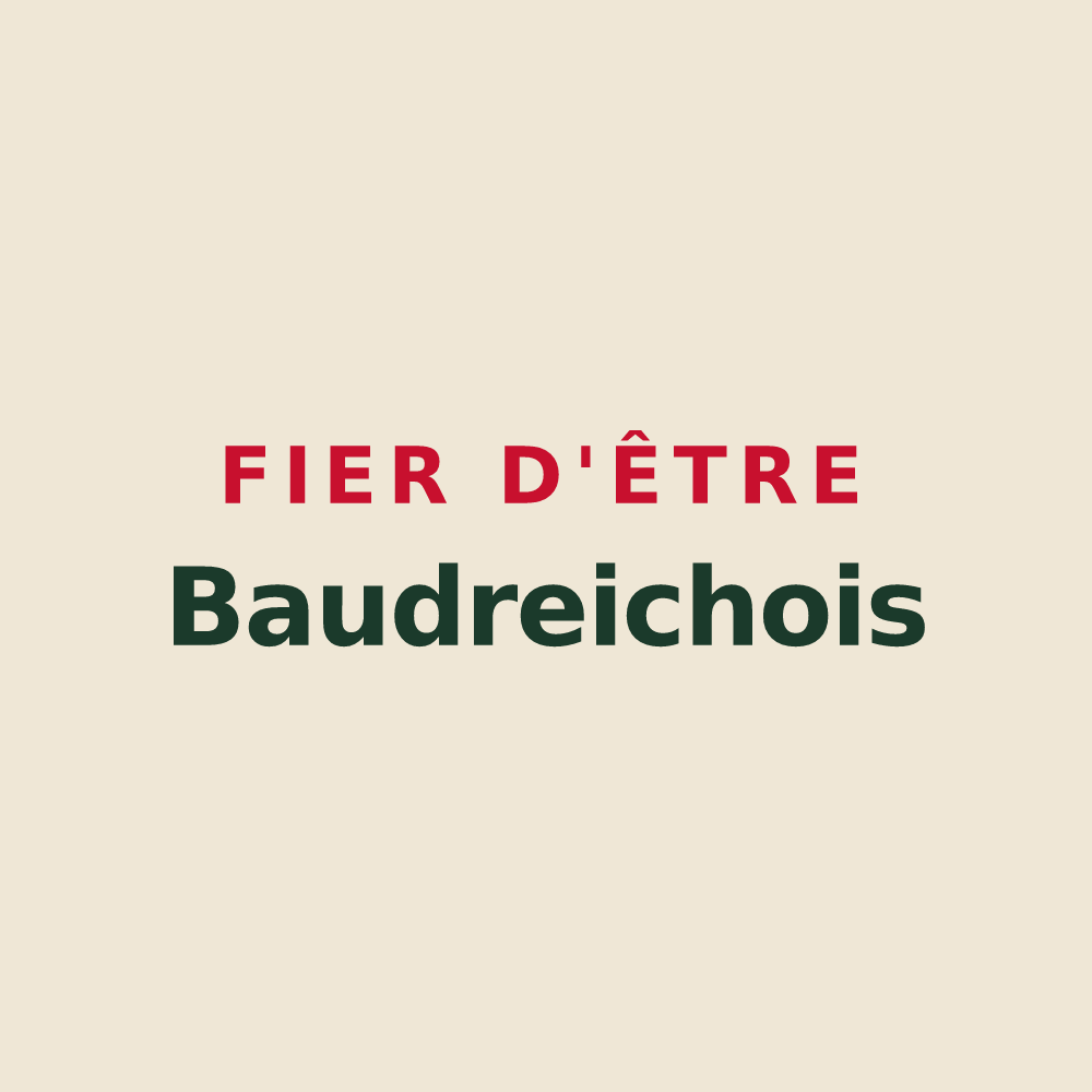 Tote bag « Fier d'être Baudreichois » — design pour Baudreix