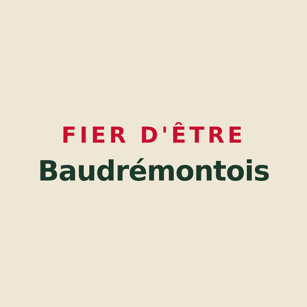 Tote bag « Fier d'être Baudrémontois » — design pour Baudrémont