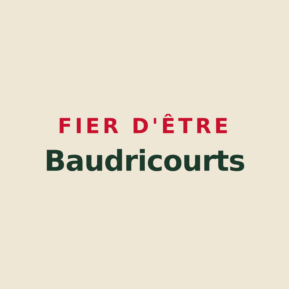 Tote bag « Fier d'être Baudricourts » — design pour Baudrières