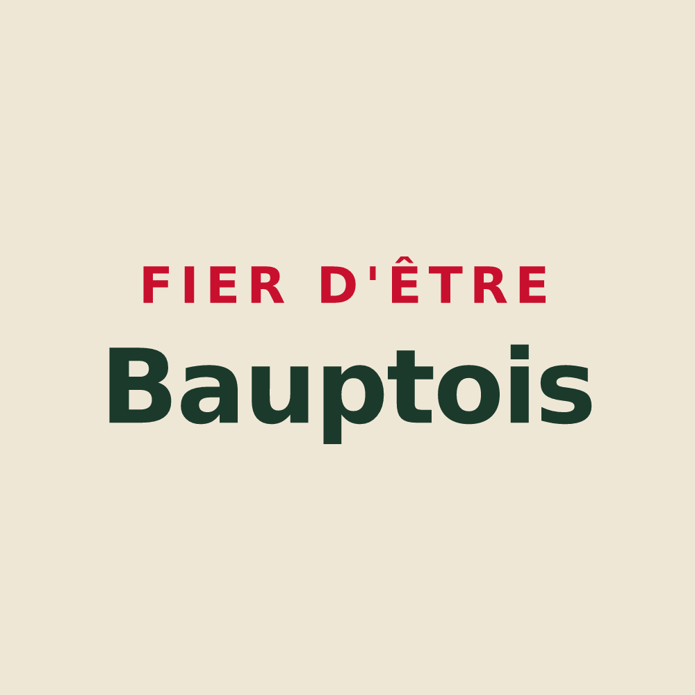 Tote bag « Fier d'être Bauptois » — design pour Baupte