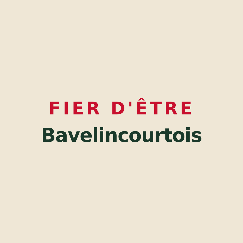 Tote bag « Fier d'être Bavelincourtois » — design pour Bavelincourt