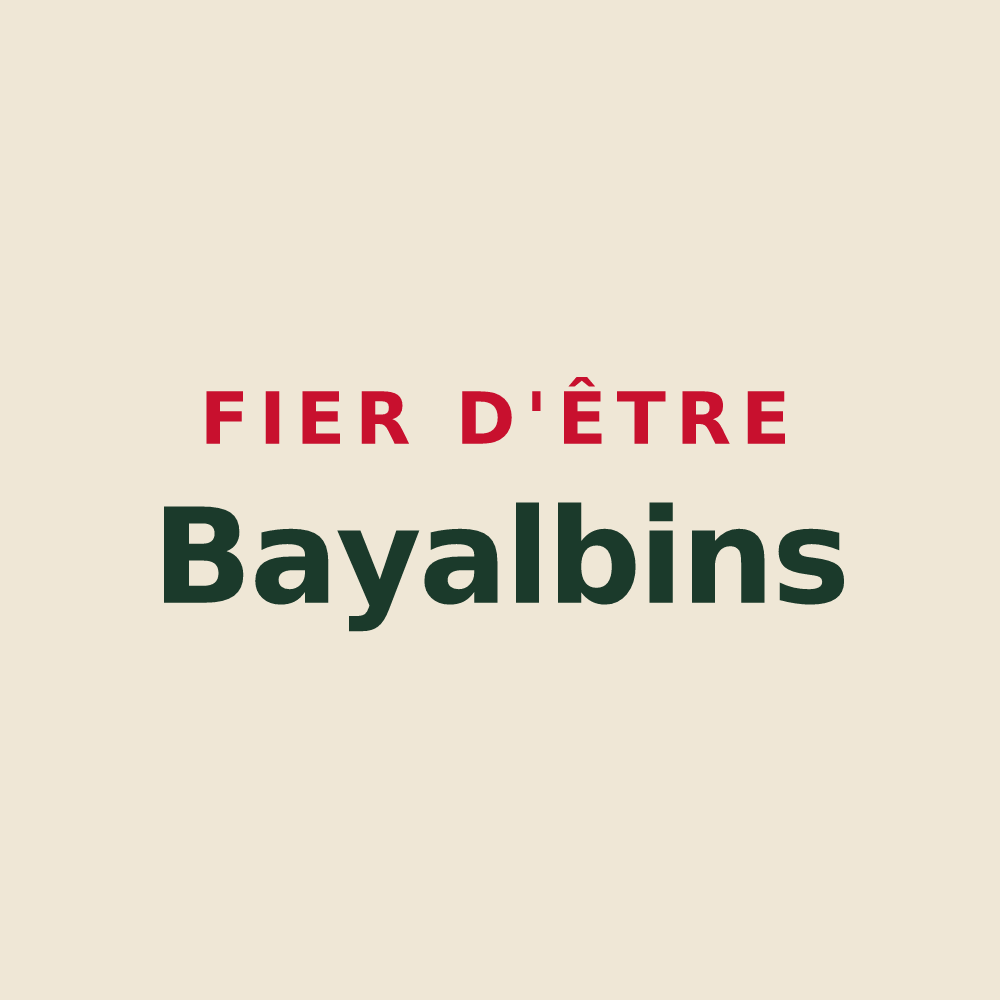 Tote bag « Fier d'être Bayalbins » — design pour Bay-sur-Aube