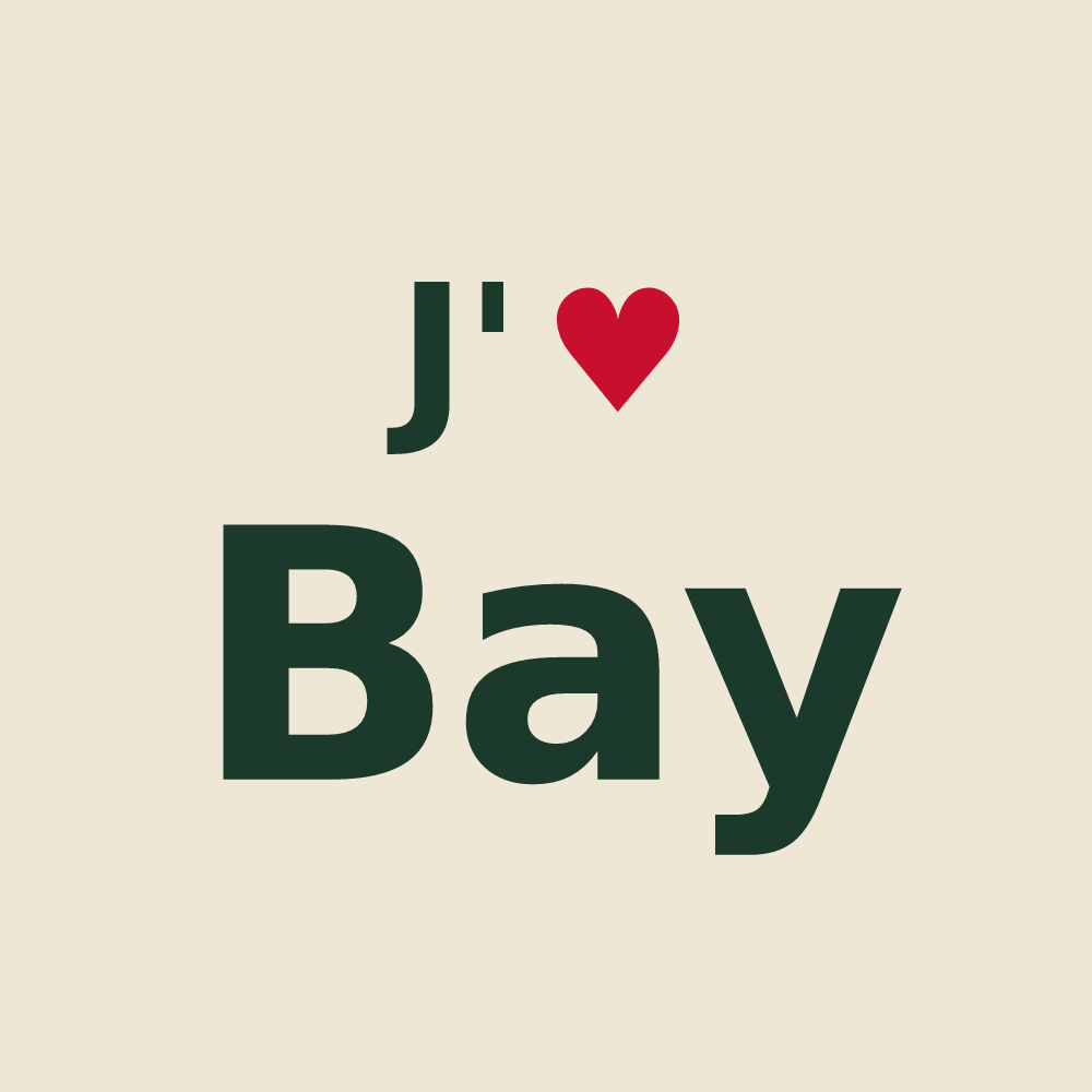 Tote bag personnalisé Bay — design J'aime Bay