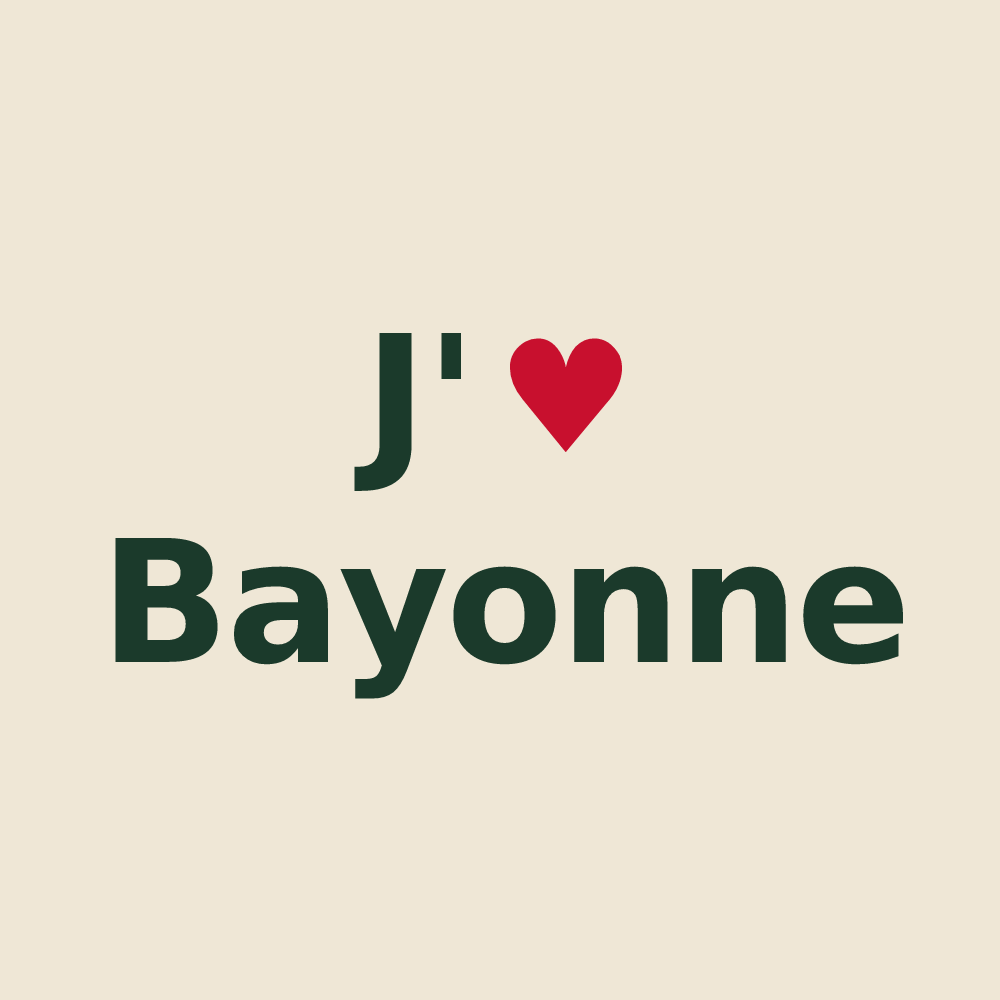 Tote bag personnalisé Bayonne — design J'aime Bayonne