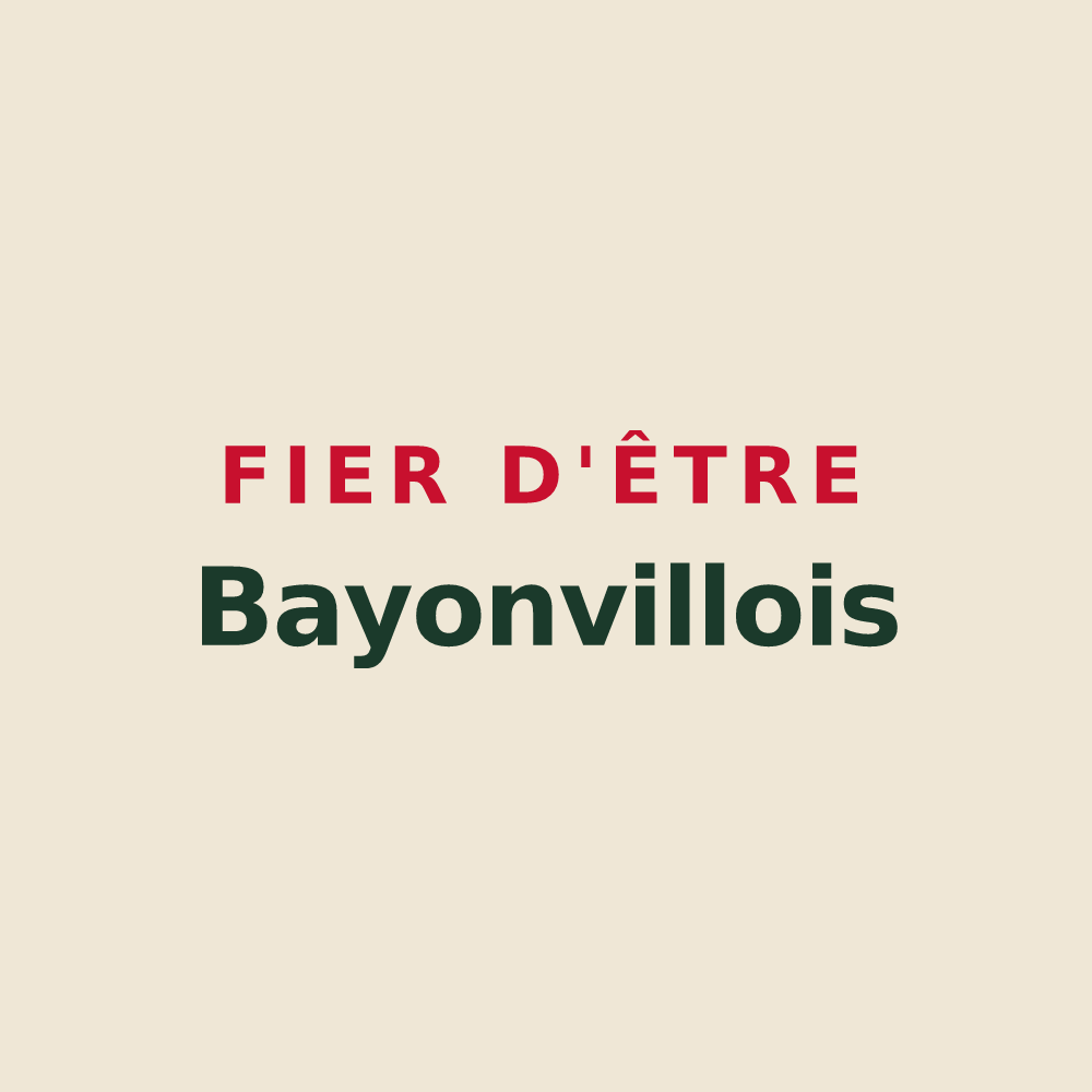 Tote bag « Fier d'être Bayonvillois » — design pour Bayonvillers