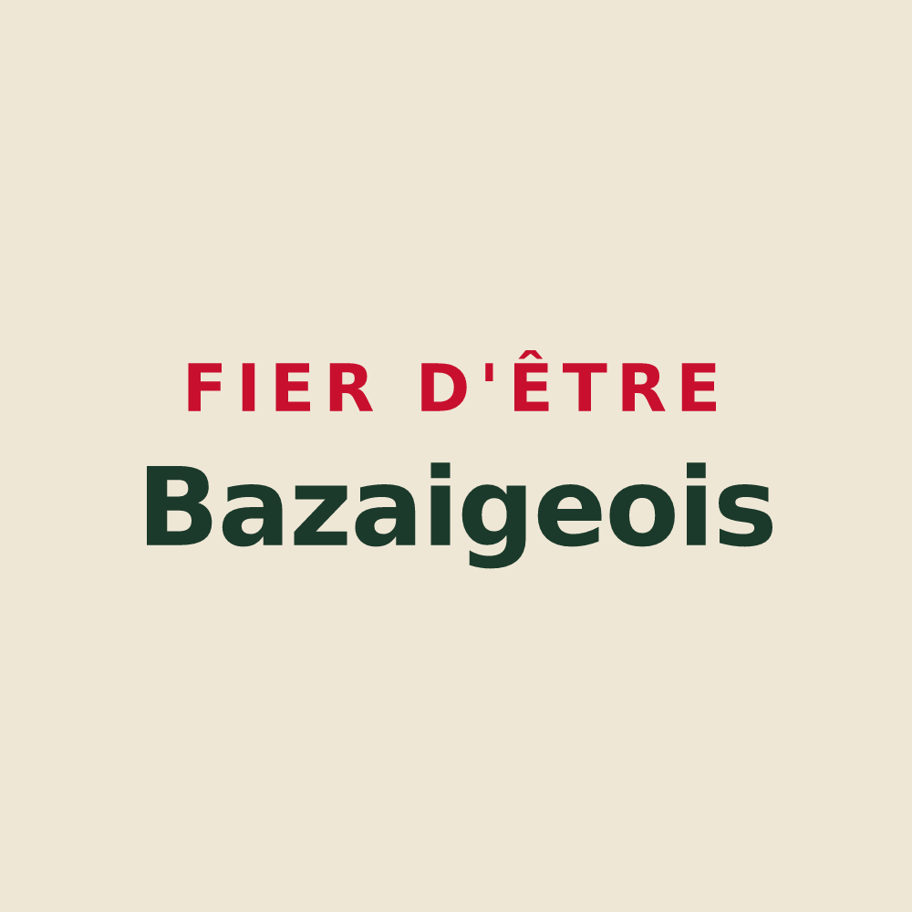 Tote bag « Fier d'être Bazaigeois » — design pour Bazaiges