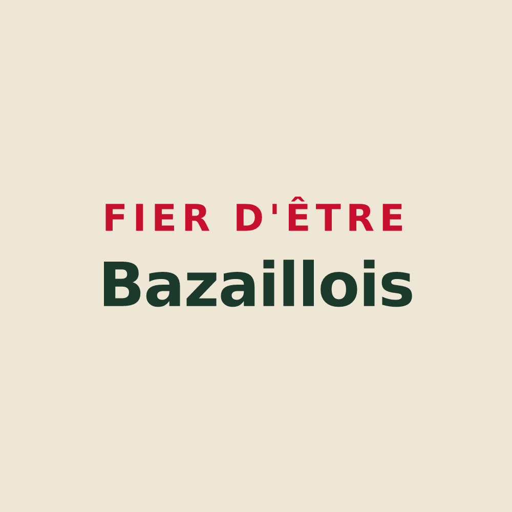 Tote bag « Fier d'être Bazaillois » — design pour Bazailles