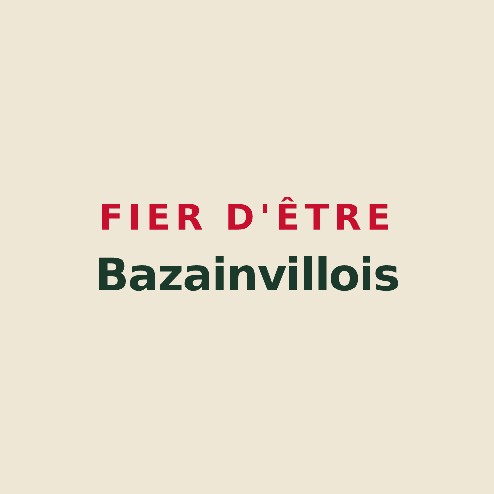Tote bag « Fier d'être Bazainvillois » — design pour Bazainville
