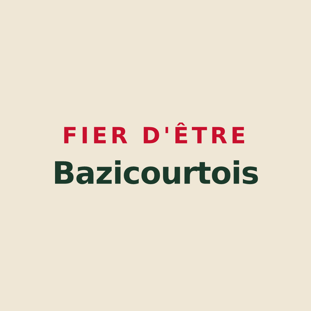 Tote bag « Fier d'être Bazicourtois » — design pour Bazicourt
