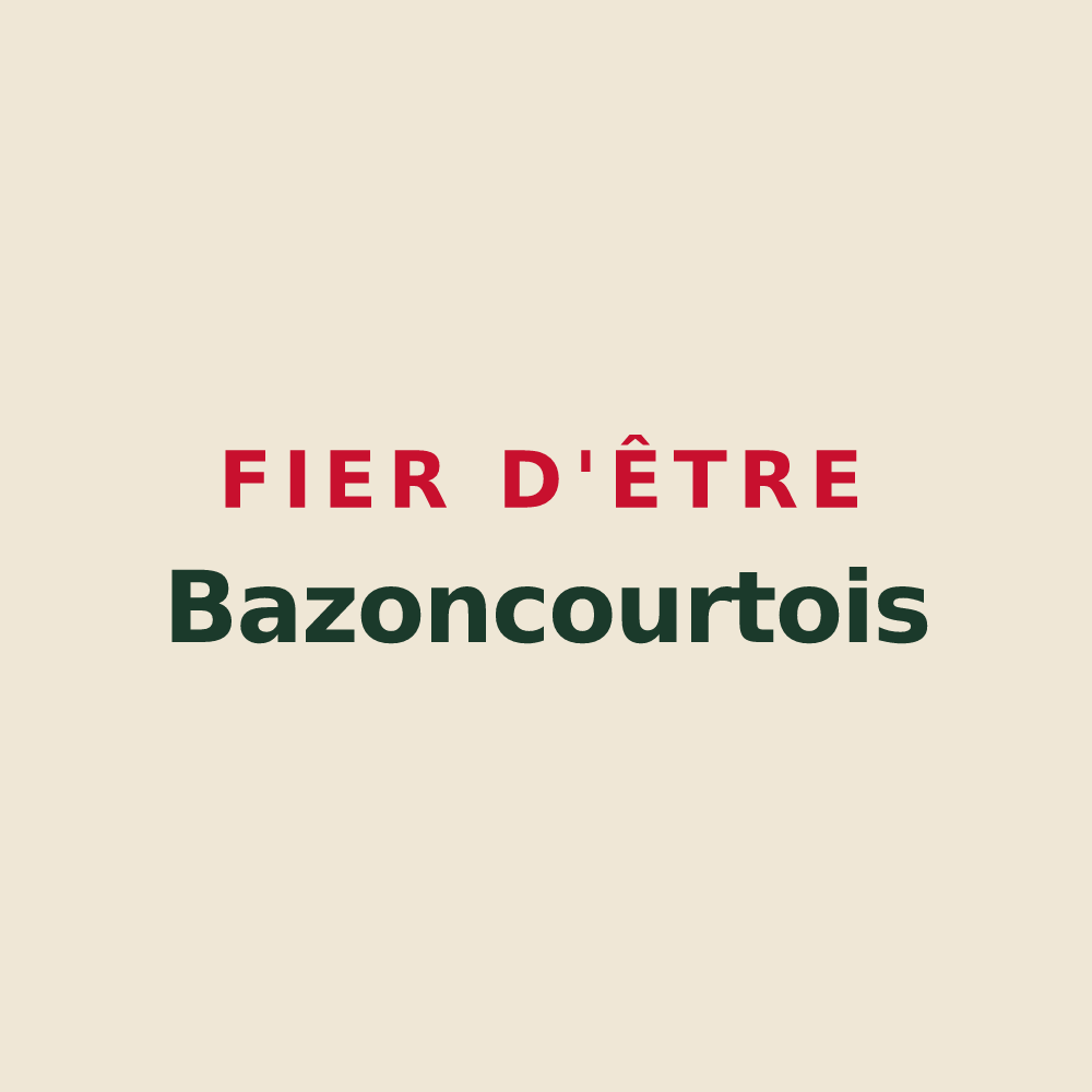 Tote bag « Fier d'être Bazoncourtois » — design pour Bazoncourt