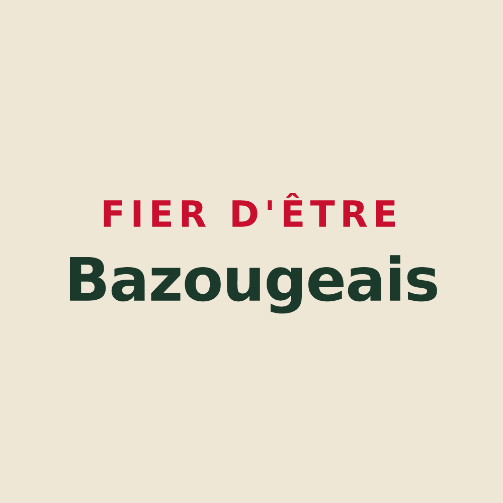 Tote bag « Fier d'être Bazougeais » — design pour Bazouges-la-Pérouse