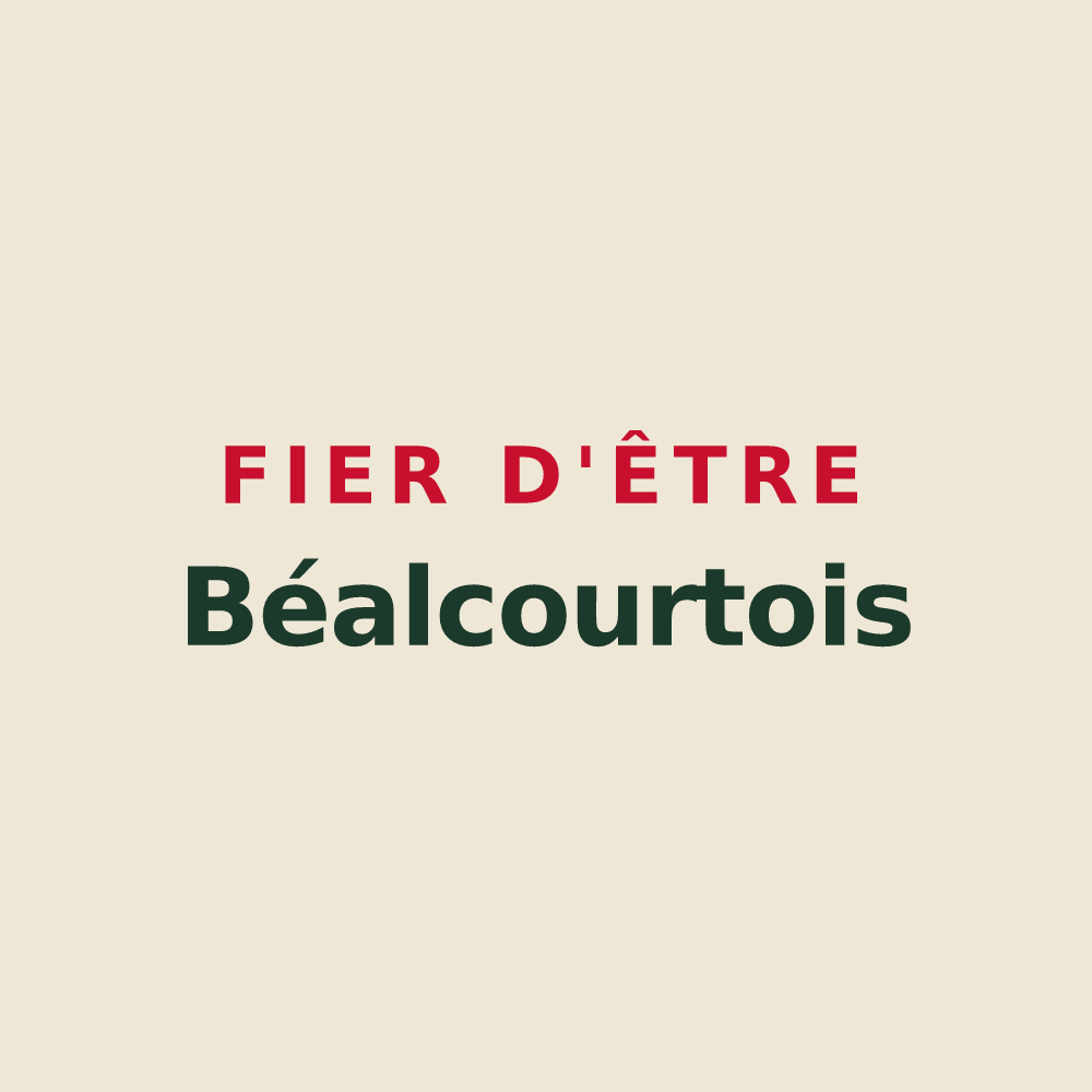 Tote bag « Fier d'être Béalcourtois » — design pour Béalcourt
