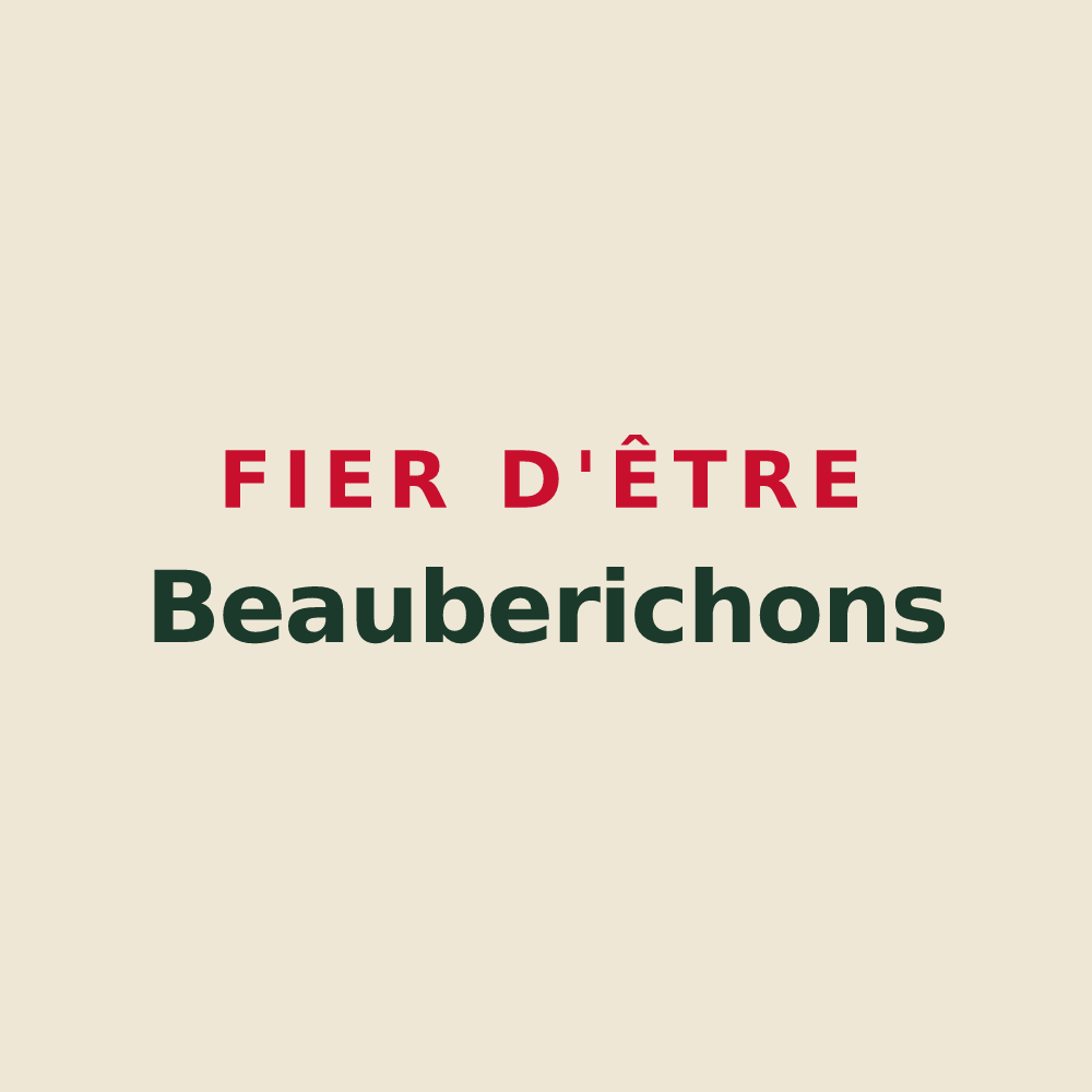 Tote bag « Fier d'être Beauberichons » — design pour Beaubery