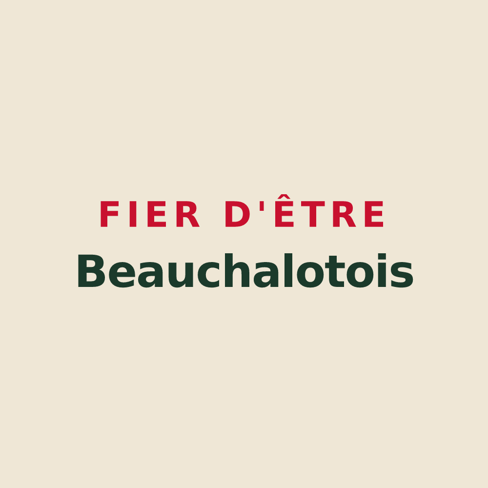 Tote bag « Fier d'être Beauchalotois » — design pour Beauchalot