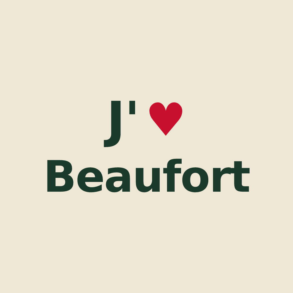 Tote bag personnalisé Beaufort — design J'aime Beaufort
