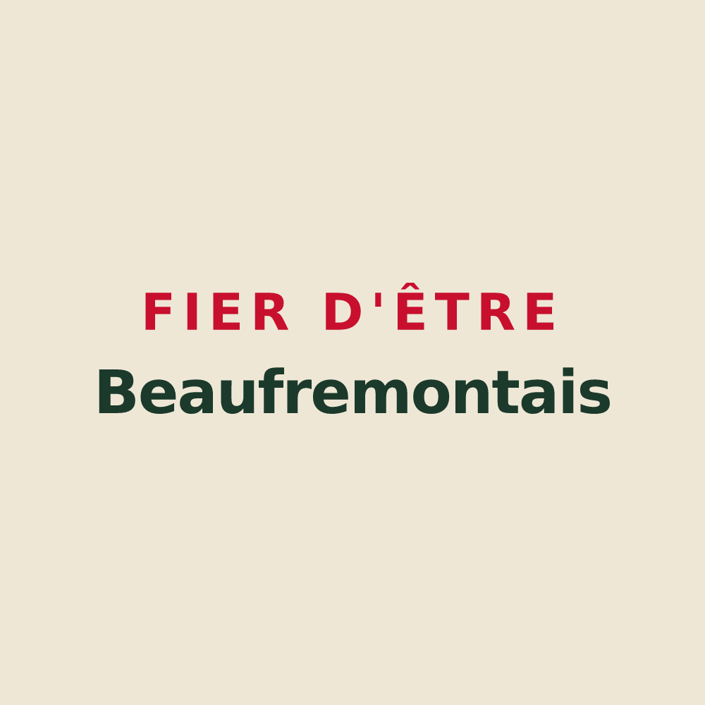 Tote bag « Fier d'être Beaufremontais » — design pour Beaufremont