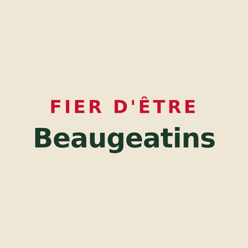Tote bag « Fier d'être Beaugeatins » — design pour Beaugeay