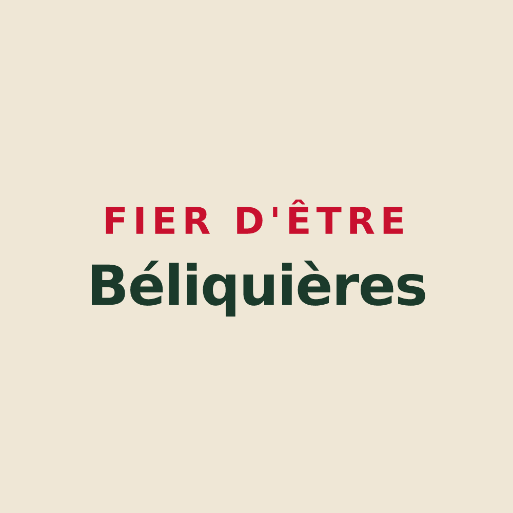 Tote bag « Fier d'être Béliquières » — design pour Beaulieu