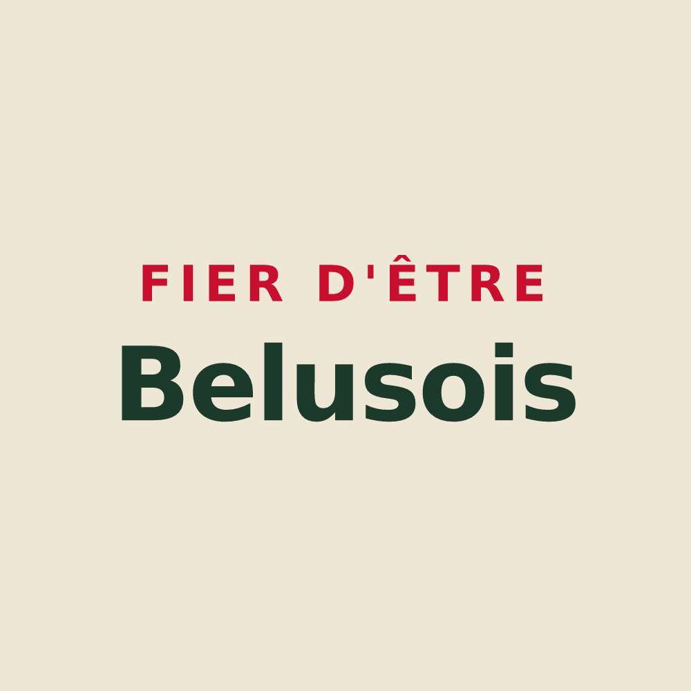 Tote bag « Fier d'être Belusois » — design pour Beaulieu-sur-Sonnette
