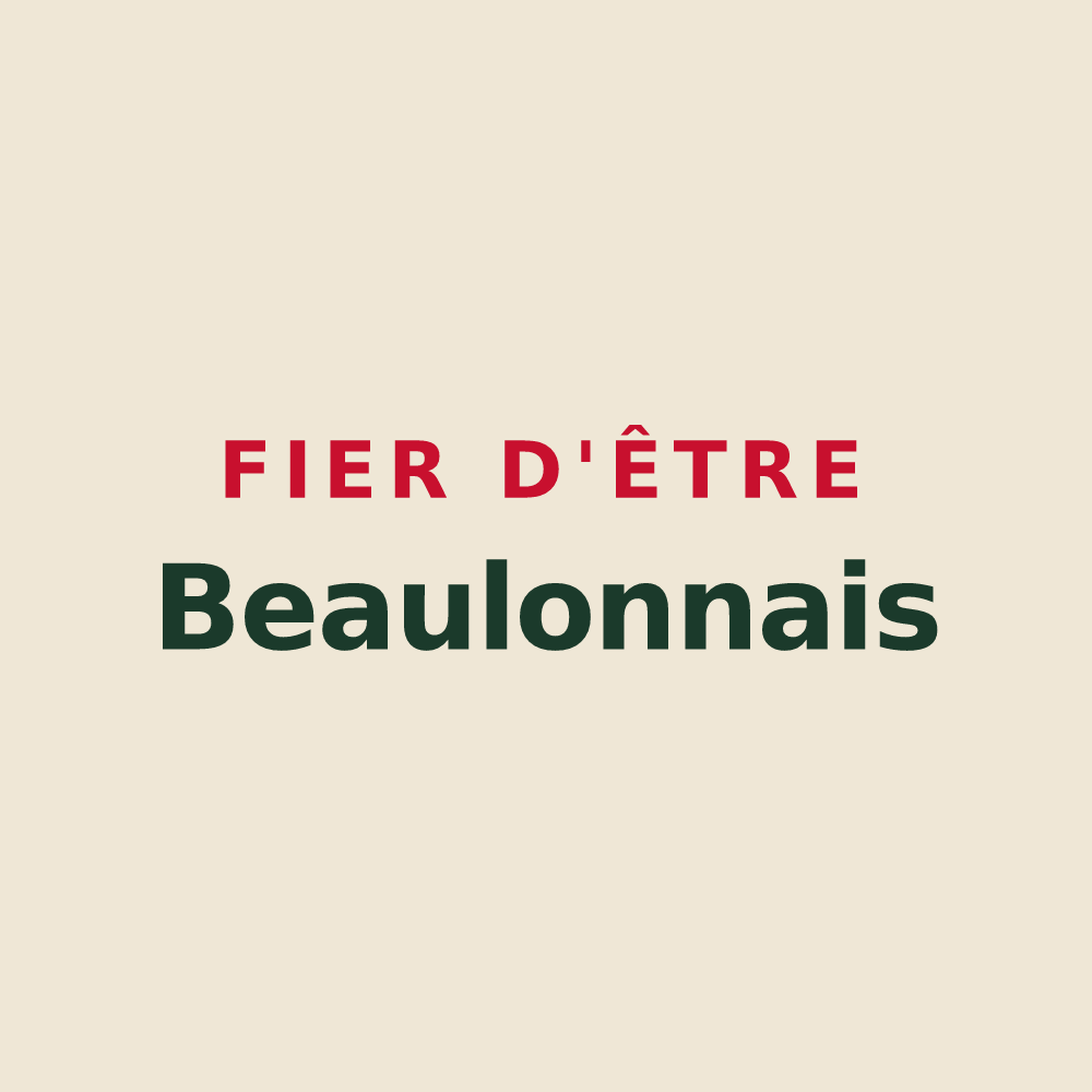 Tote bag « Fier d'être Beaulonnais » — design pour Beaulon