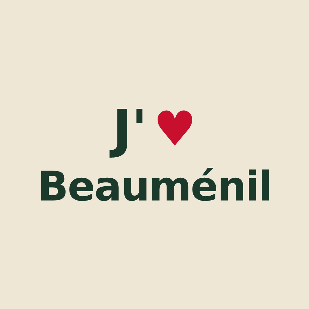 Tote bag personnalisé Beauménil — design J'aime Beauménil