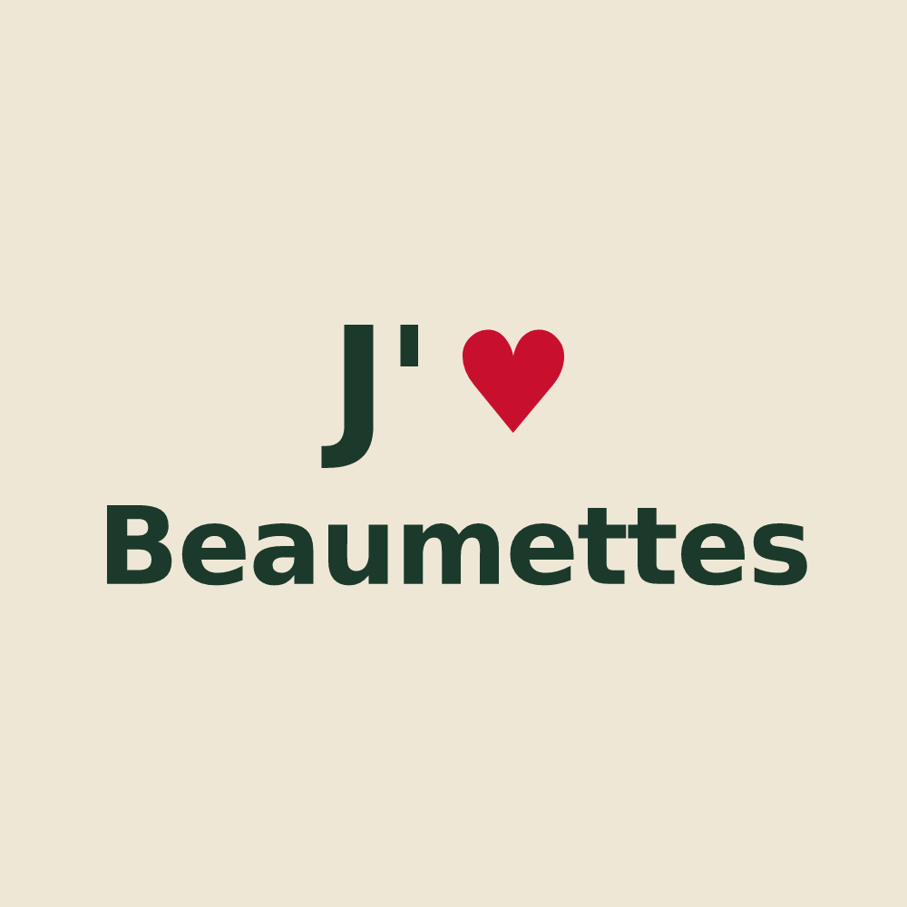 Tote bag personnalisé Beaumettes — design J'aime Beaumettes