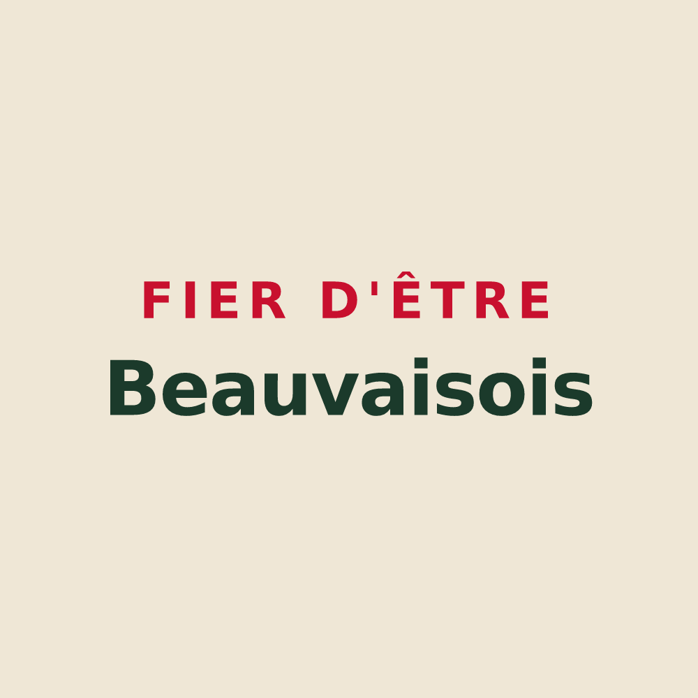 Tote bag « Fier d'être Beauvaisois » — design pour Beauvais-sur-Tescou