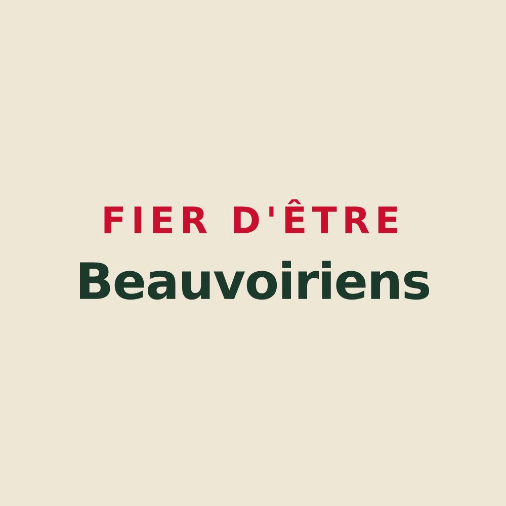Tote bag « Fier d'être Beauvoiriens » — design pour Beauvoir-en-Lyons