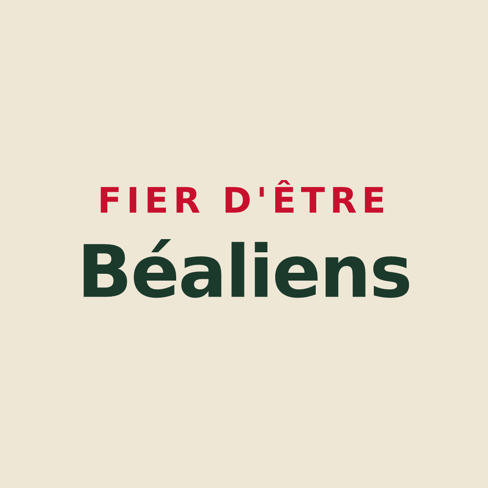 Tote bag « Fier d'être Béaliens » — design pour Beaux