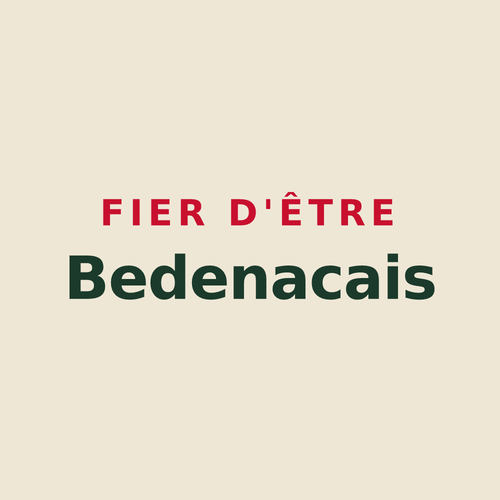 Tote bag « Fier d'être Bedenacais » — design pour Bedenac