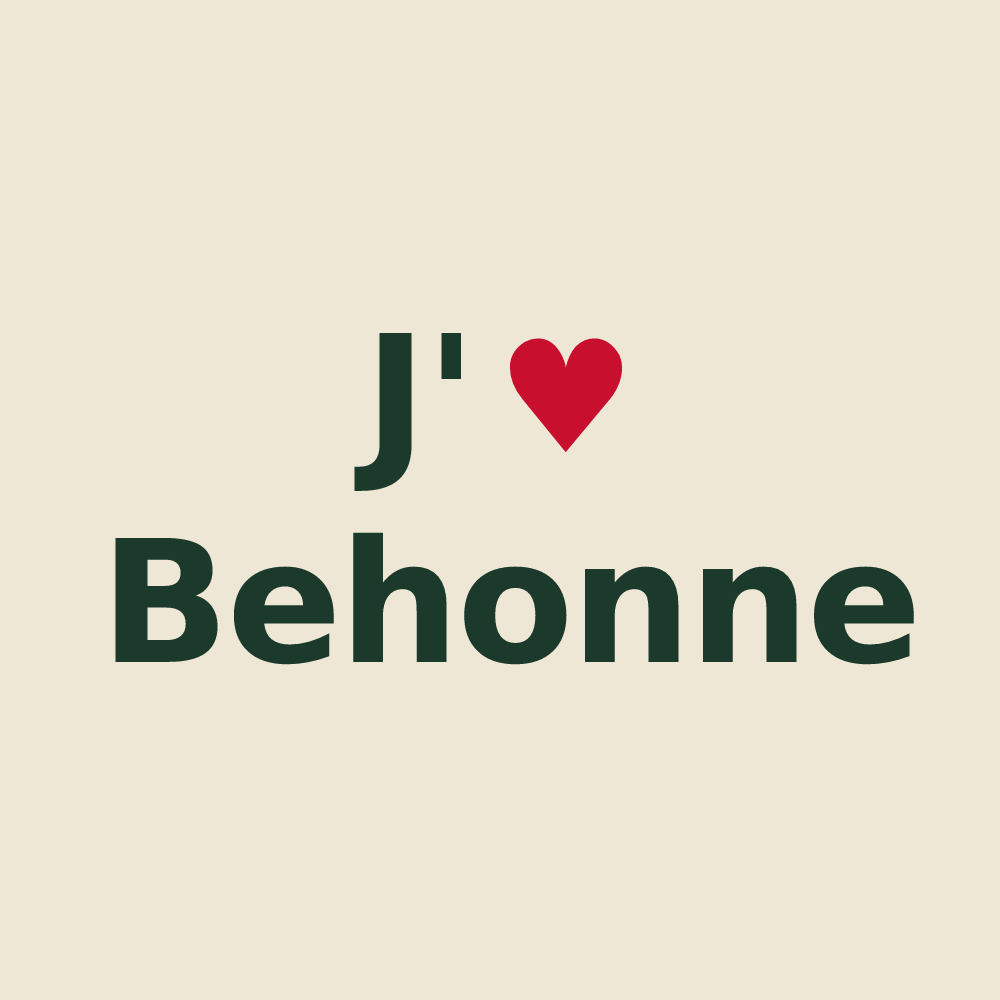 Tote bag personnalisé Behonne — design J'aime Behonne