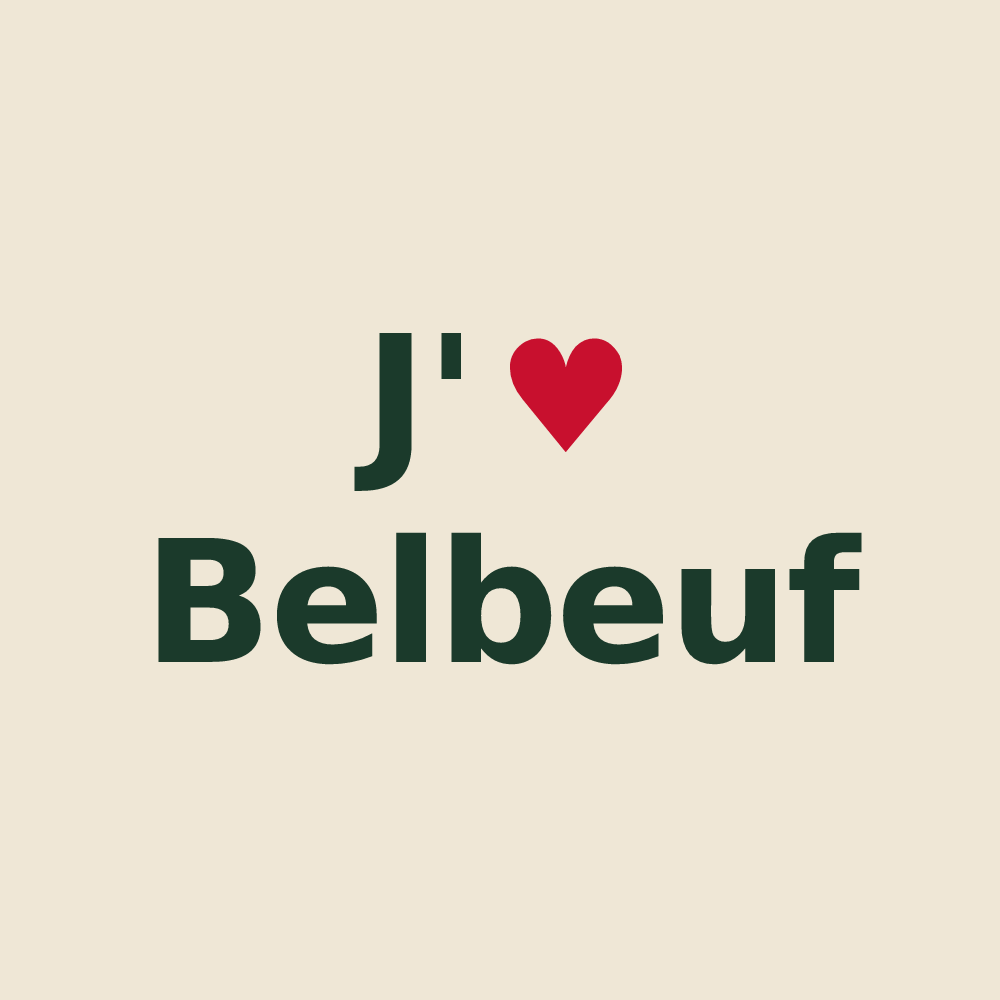 Tote bag personnalisé Belbeuf — design J'aime Belbeuf