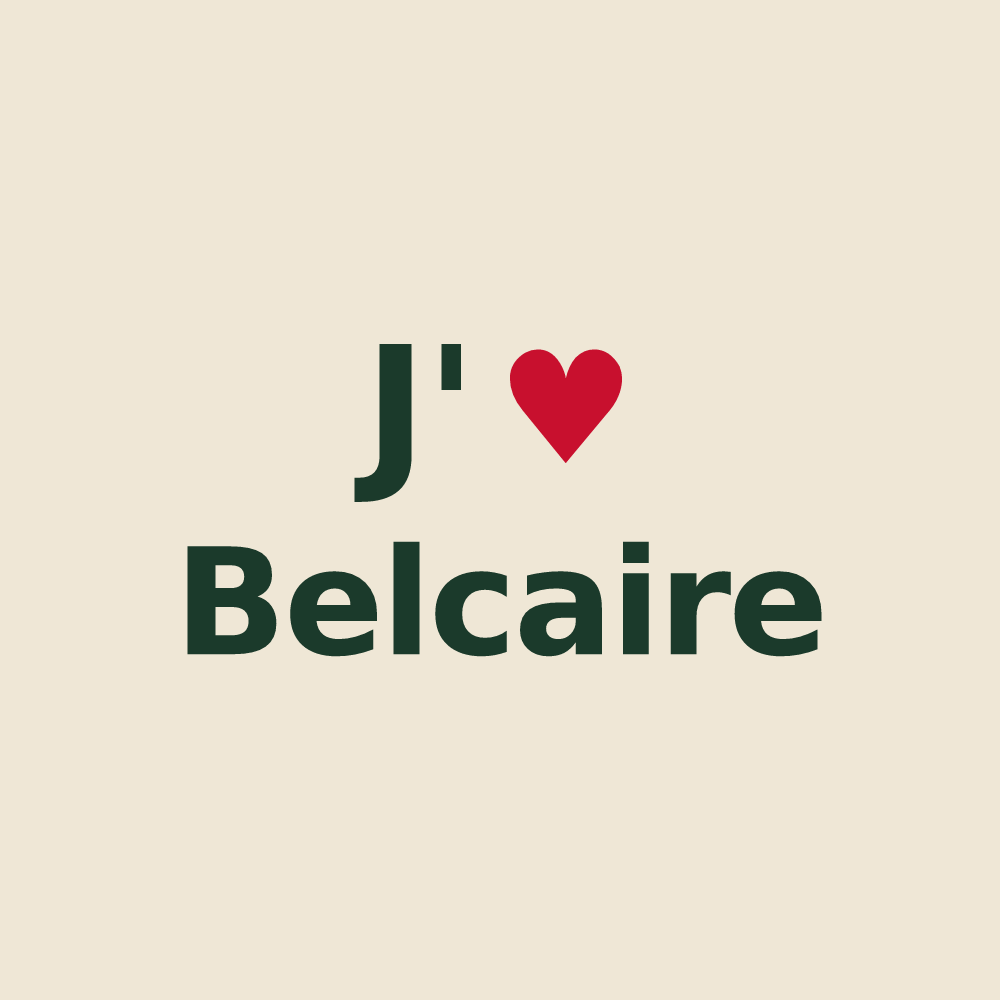 Tote bag personnalisé Belcaire — design J'aime Belcaire