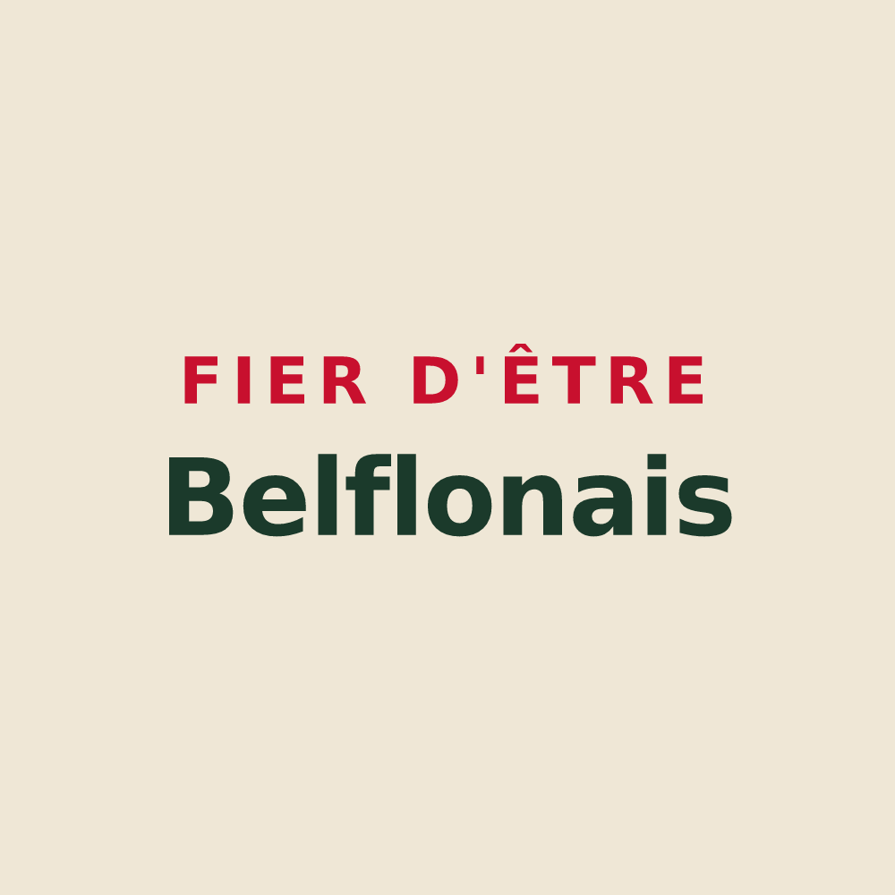Tote bag « Fier d'être Belflonais » — design pour Belflou