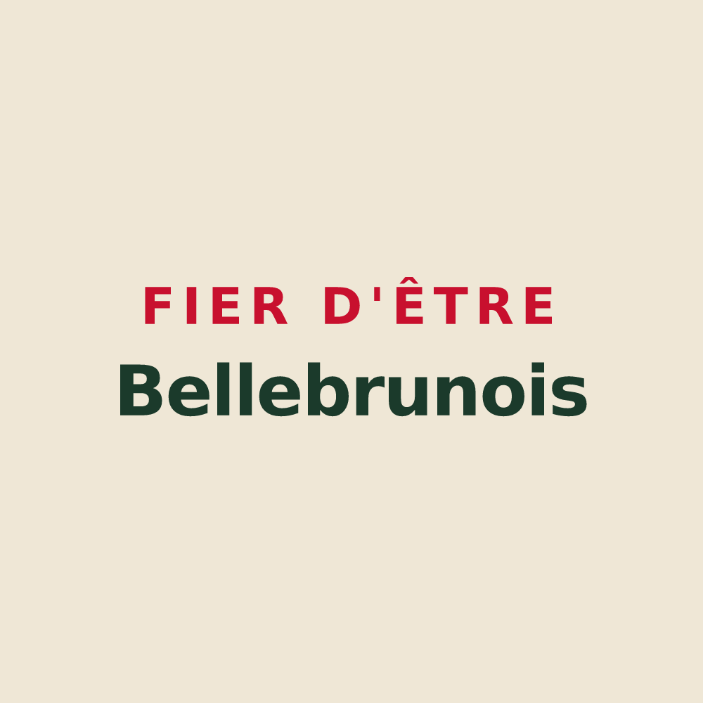 Tote bag « Fier d'être Bellebrunois » — design pour Bellebrune