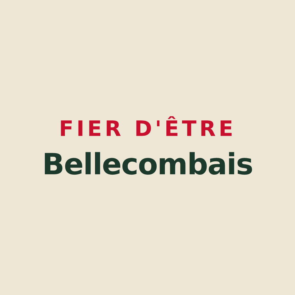 Tote bag « Fier d'être Bellecombais » — design pour Bellecombe-en-Bauges