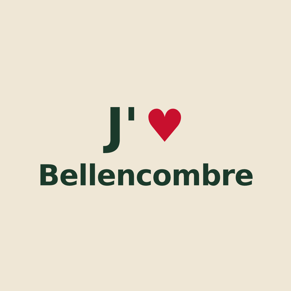Tote bag personnalisé Bellencombre — design J'aime Bellencombre