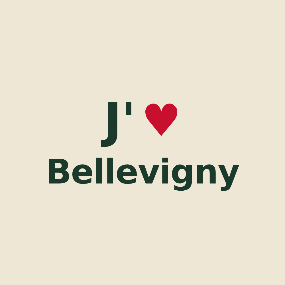 Tote bag personnalisé Bellevigny — design J'aime Bellevigny