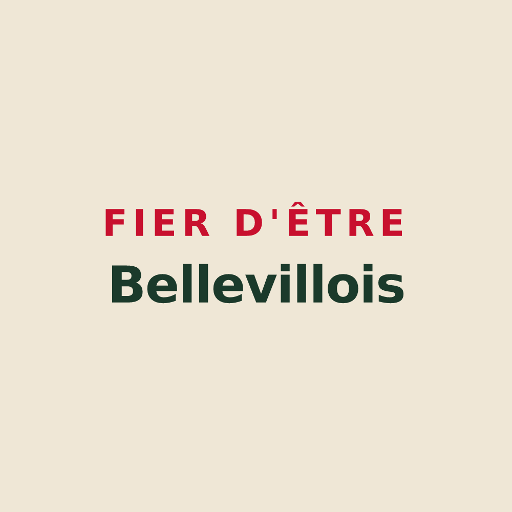 Tote bag « Fier d'être Bellevillois » — design pour Belleville-en-Beaujolais
