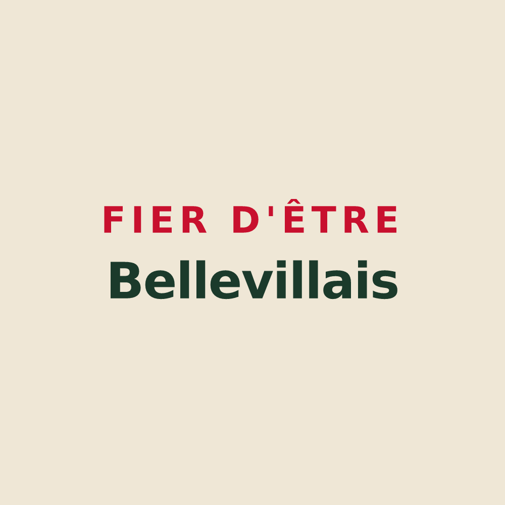 Tote bag « Fier d'être Bellevillais » — design pour Belleville-et-Châtillon-sur-Bar