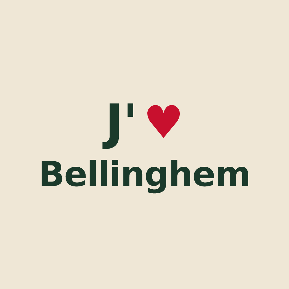 Tote bag personnalisé Bellinghem — design J'aime Bellinghem