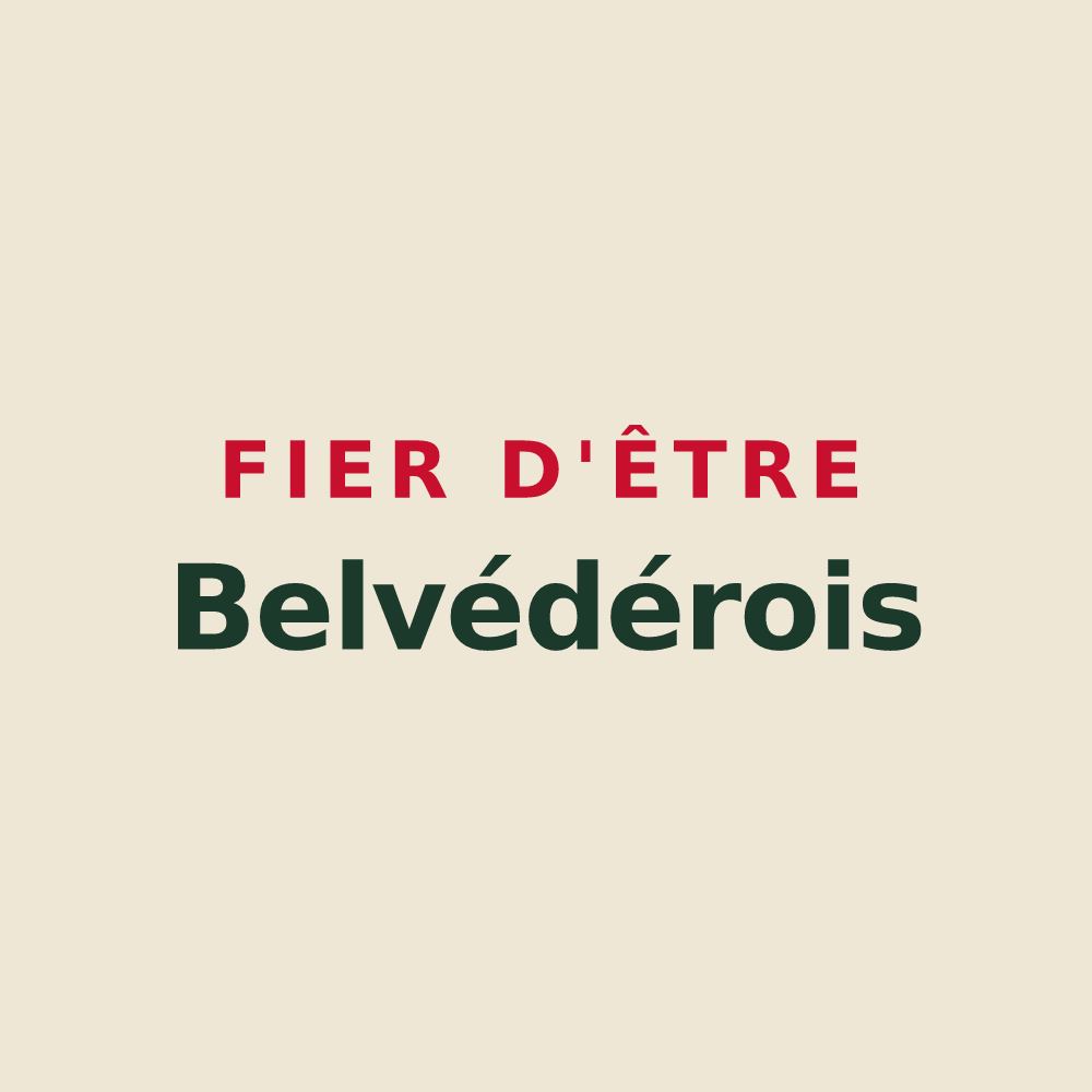 Tote bag « Fier d'être Belvédérois » — design pour Belvédère